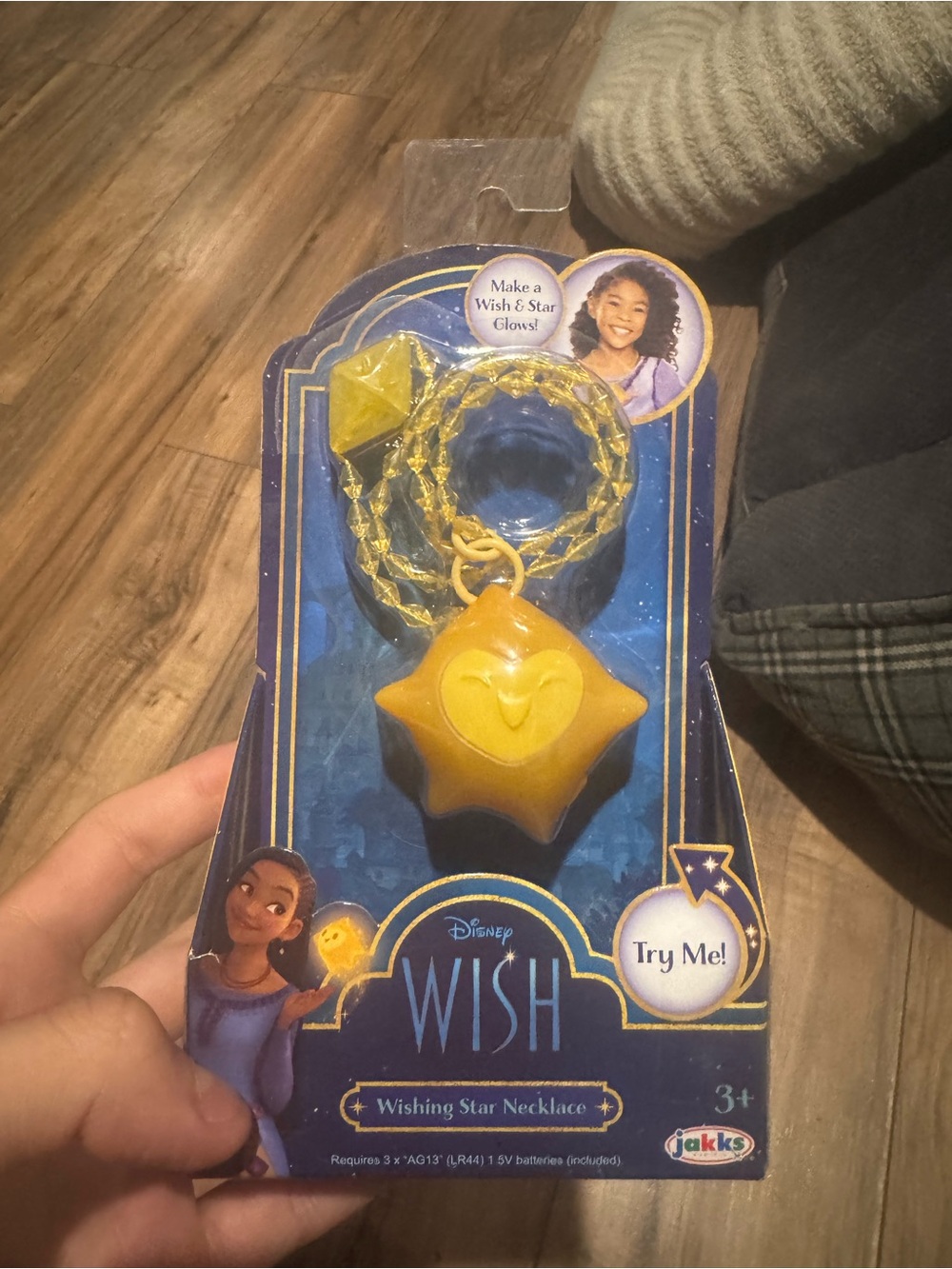 Disney Yellow Star Glow Wishing Necklace